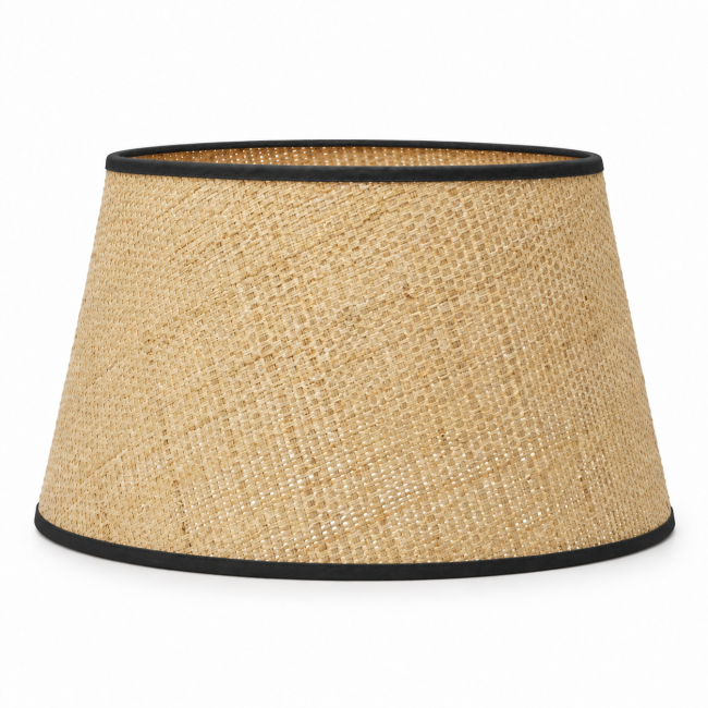 Abat-jour tambour en fibre végétale de raphia – ZOLA