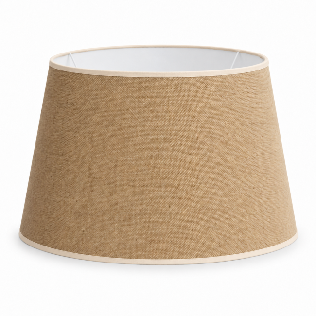 Abat-jour conique en jute pour lampadaire