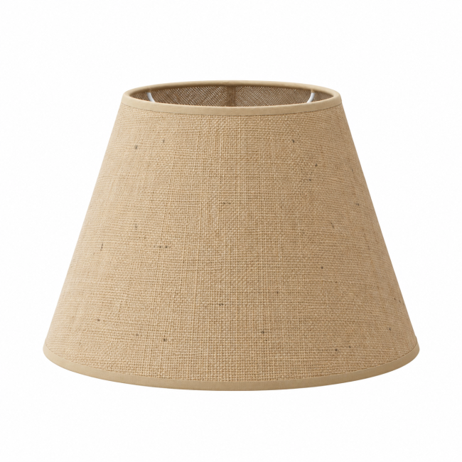 Abat-jour conique SENA en jute beige naturel