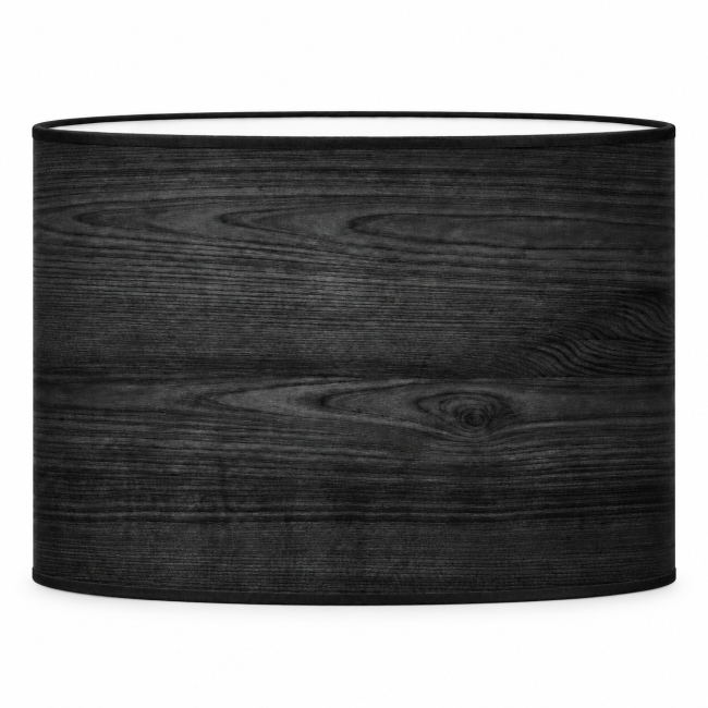 Abat-jour MADERA effet bois noir avec bordage noir