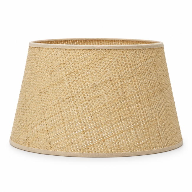 Abat-jour ZOLA en raphia naturel forme tambour