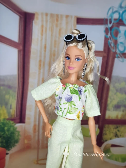 tenue-poupee-ete-vert-menthe-haut-fleuri (2)