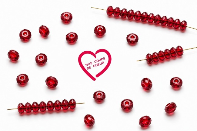 rondelle rouge rubis V7