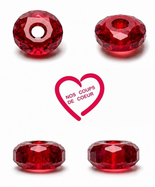 rondelle rouge rubis V10