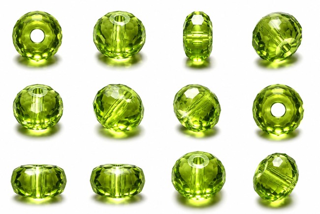 rondelle vert péridot V2