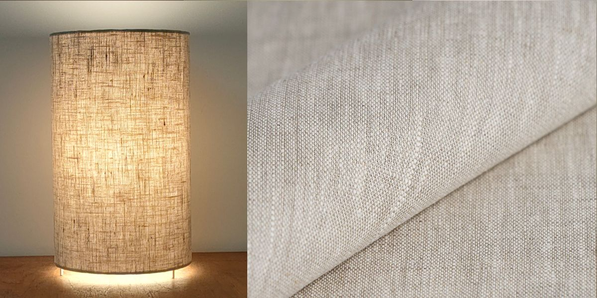 lampe tube en lin