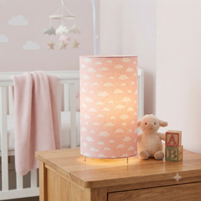lampe nuage rose