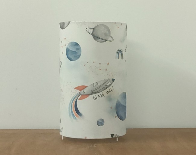  lampe tube motifs Fusées, planètes, arc-en ciel, constellations