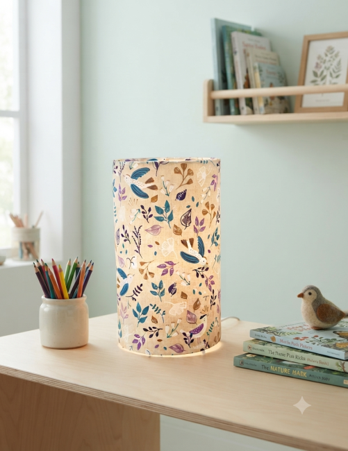 lampes feuilles oiseaux