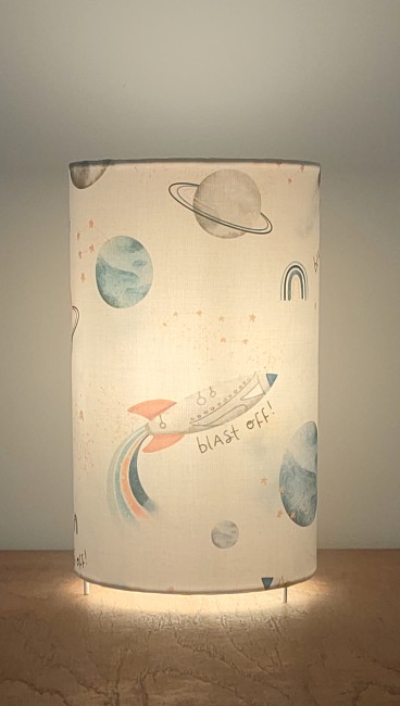  lampe tube motifs Fusées, planètes, arc-en ciel, constellations