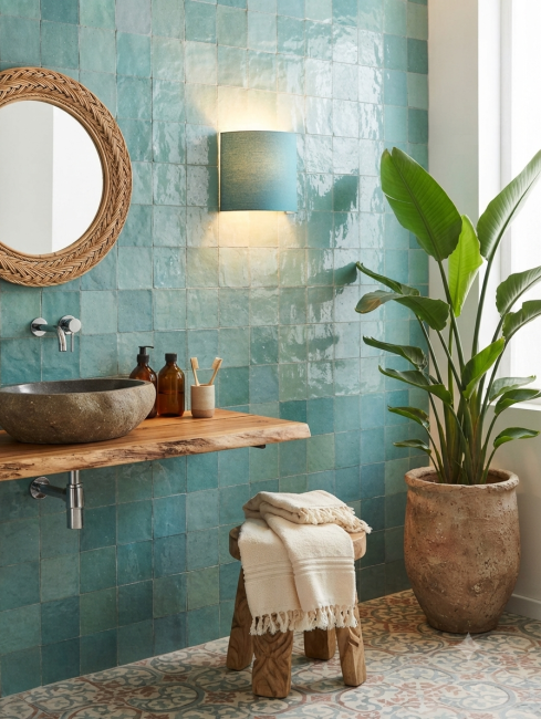 applique bleu lagon