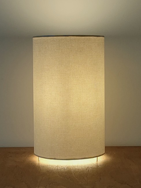 lampe tube écru