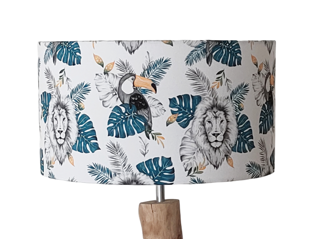 lustre bois flotté animaux de la jungle