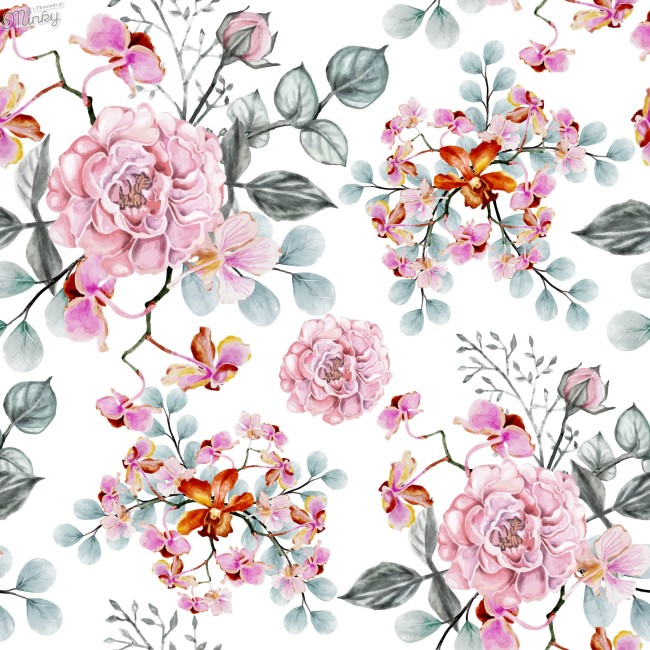 lustre bois flotté fleurs roses