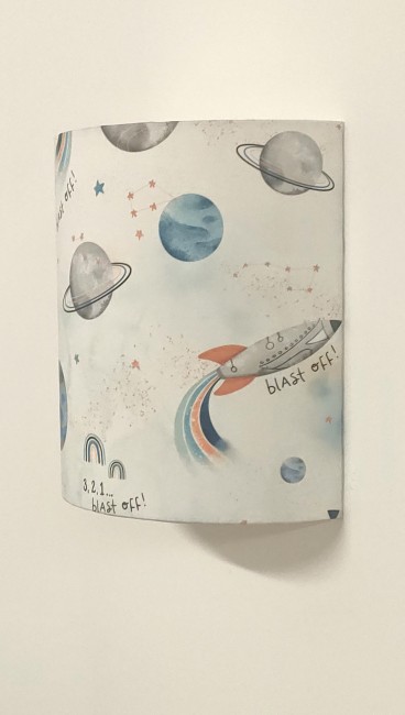 Applique murale motifs Fusées, planètes, arc-en ciel,...