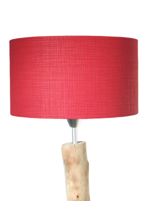 Abat-jour faux uni rouge Abat-jour faux uni rouge