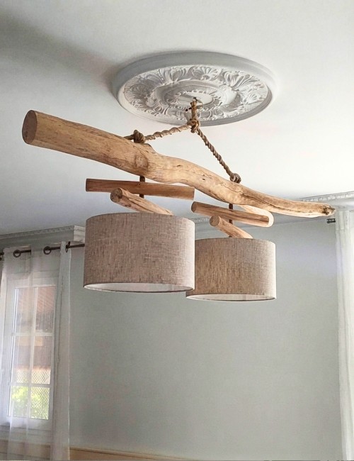 lustre double lin 30 cm