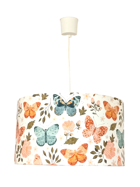 papillons et fleurs multicolores