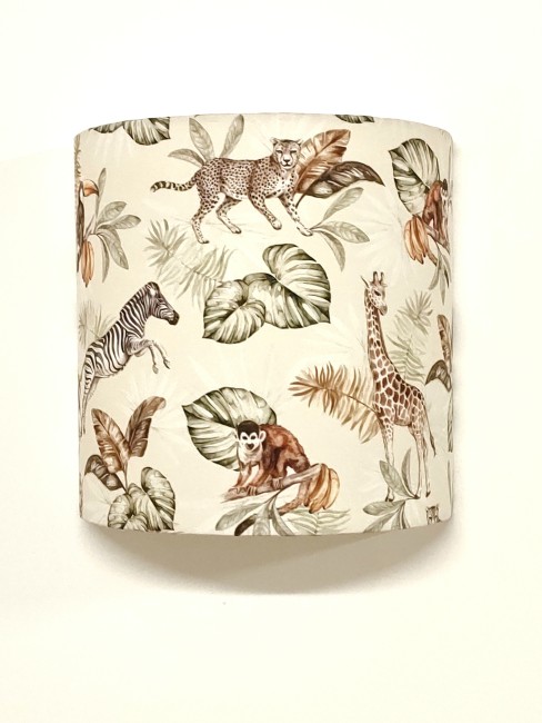  Applique murale motifs animaux sauvages, zèbres, girafes, guépard 