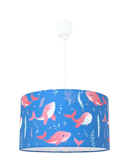 suspension abat-jour motifs baleines roses suspension abat-jour motifs baleines roses