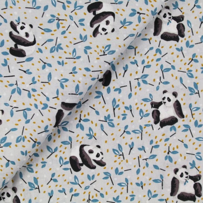 panda bleu lustre bois flotté panda 35 cm