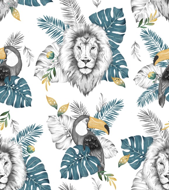 lustre bois flotté animaux de la jungle