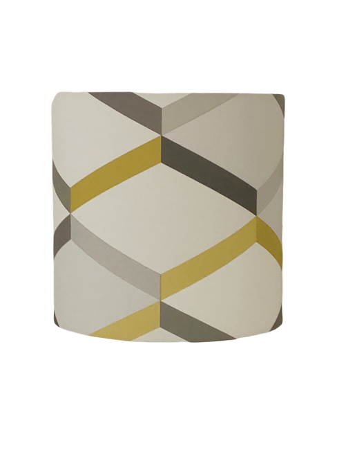 Applique murale d'angle motif géométrique scandinave jaune