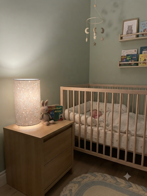 lampe gris étoiles