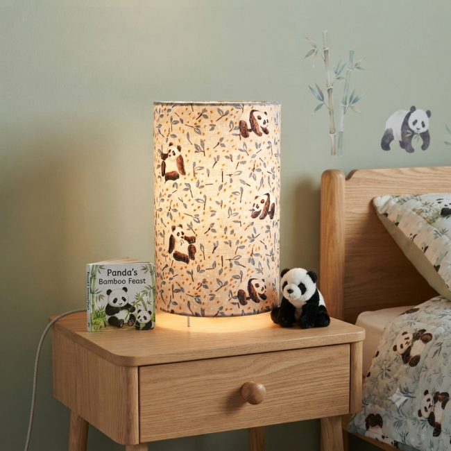 lampe panda bleu