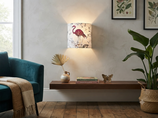 applique flamant rose