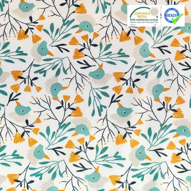 fleurs oiseaux