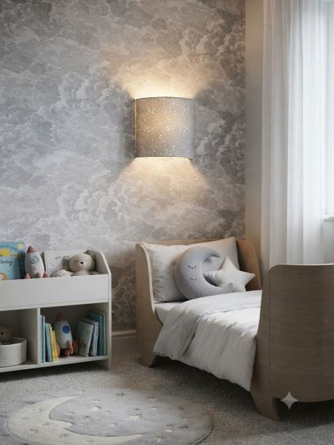 applique étoiles gris