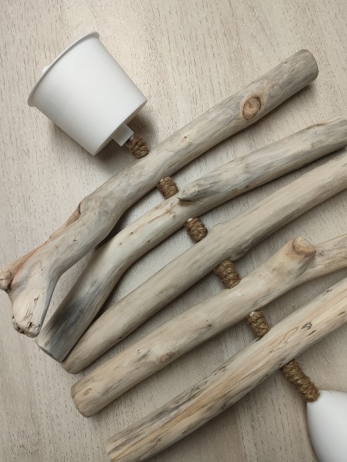 lustre bois flotté animaux de la jungle
