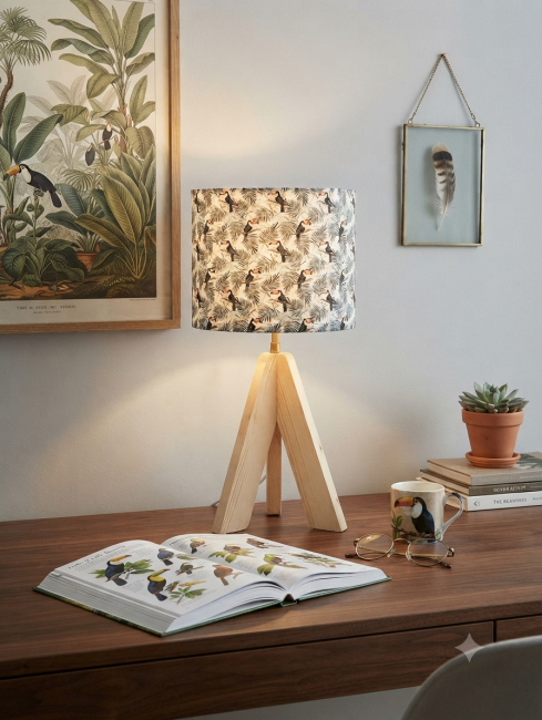 lampe trepied toucans