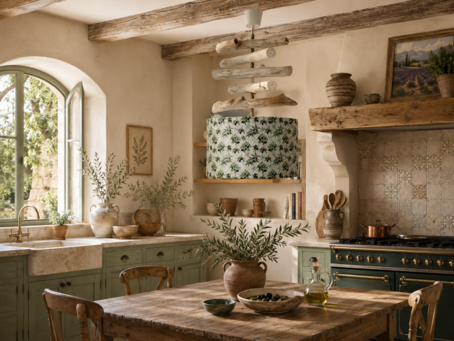 lustre bois flotté olives cigales
