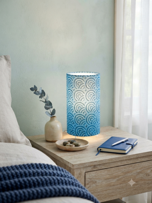 lampe aborigène bleu