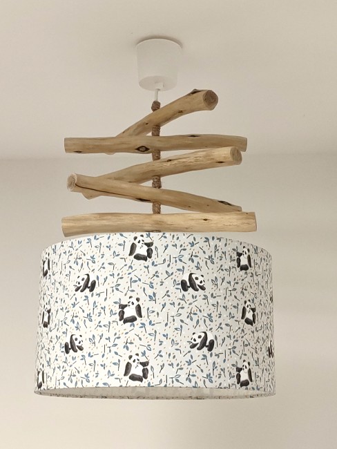 lustre bois flotté panda 35 (4) lustre bois flotté panda 35 cm