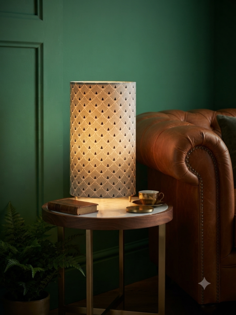 lampe ecailles argent