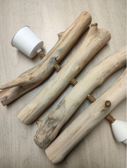 lustre bois flotté abat-jour animaux de la savane