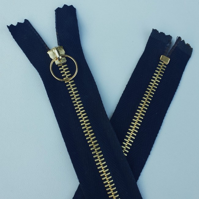 Zip coton noir T25 VL OR