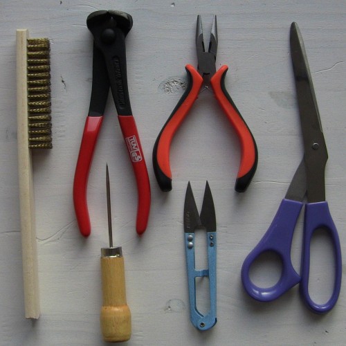 Kit Réparation Fermeture éclair : 1 Pince à Bec Fin + 1 Pince Coupante | Outil Manuel Pour Réparer Zip, Bricolage