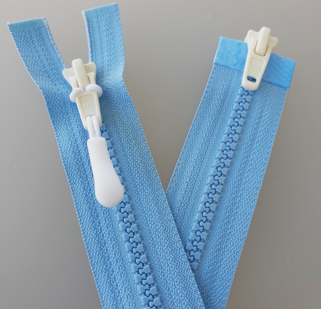 Zip ykk 5vs bleu azur color card 525