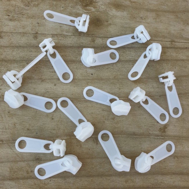 Curseurs Libres Blanc Ou Noir En Plastique Pour Glissi re Spirale 6 Mm 