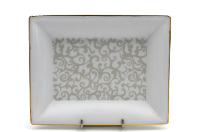 Pigments et Porcelaine Vide-poches volutes et or_1