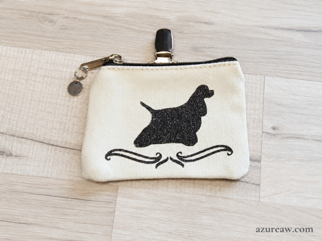 Pochette à friandises Épuré Azureaw - Toutes races - Fait main, fixation pince - Fait main