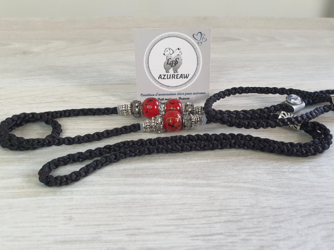 Laisse tressée main pour expositions canines – Azureaw laisse présentation solide et confortable grand chien Azureaw
