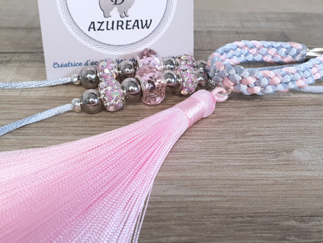 Laisse expositions canines Luxe Mini chien avec sous-gorge tressé et pompon 