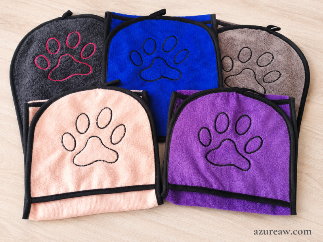 Coloris Essuie-papattes Azureaw personnalisé - Modèle Épuré 