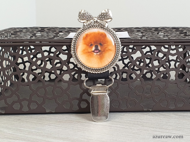 Broche porte-numéro Azureaw Personnalisée avec photo