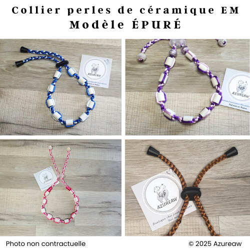 Collier Perles céramique EM 